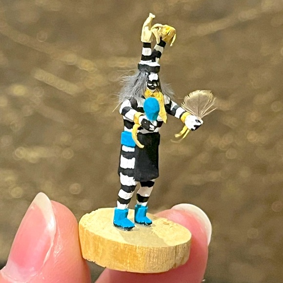 🖤Vintage Authentic Koshari Kachina Doll Miniature Native American Artists🖤 - Picture 3 of 7